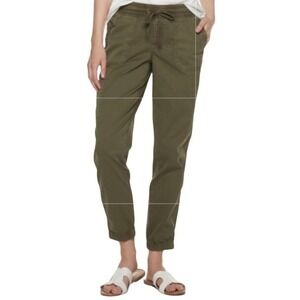 OLD NAVY Ankle Length Soft Cargo Pants Army Green XS